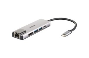 USB-C Hub 5-Port USB 3.0 mit HDMI und Ethernet