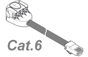 VP360-RJ45 (4 paarig) Cat.6 Grau