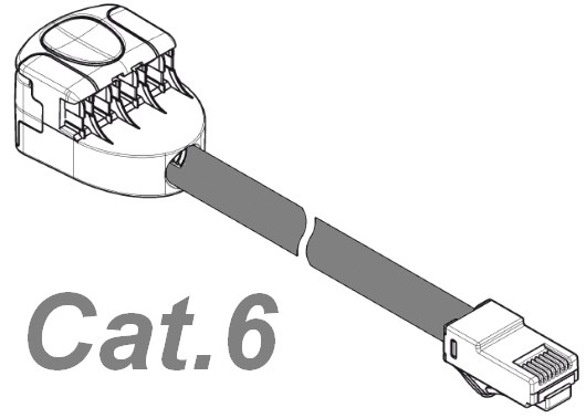 VP360-RJ45 (4 paarig) Cat.6 Grau
