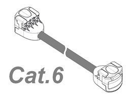 VP360-VP360 (4 paarig) Cat.6 Grau