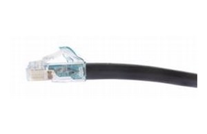 Cat. 6A RJ45-RJ45 LSZH Schwarz