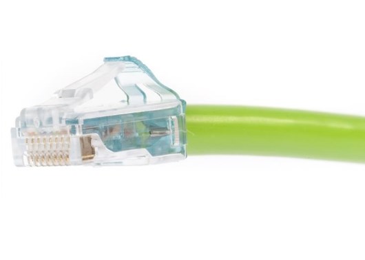 Cat. 6A RJ45-RJ45 LSZH Hellgrün